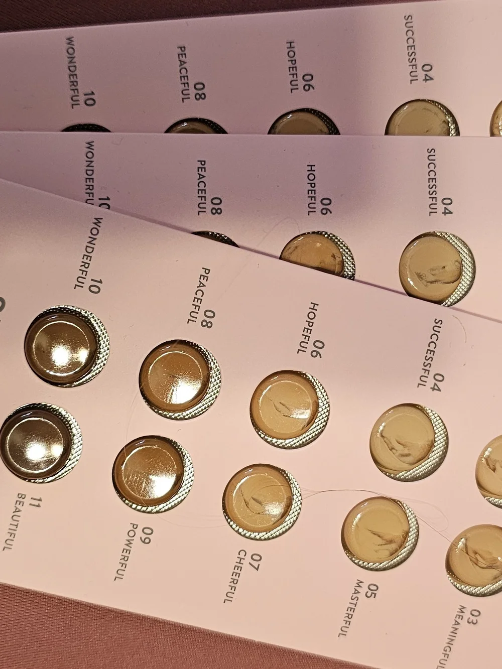 Liquid Foundation Shade Guide Palette - Pink Packaging, Multi Beige Shades